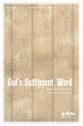 God's Sufficient Word SATB choral sheet music cover